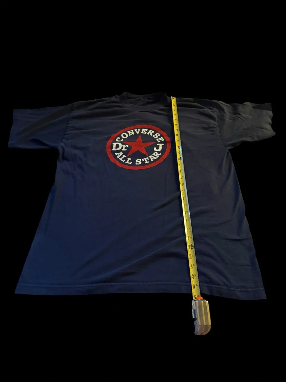 Converse Navy Short-Sleeve Tee with Red & White All Star Logo - Picture 2 of 3